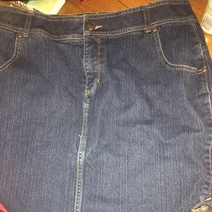 Lane Bryant jean pencil skirt